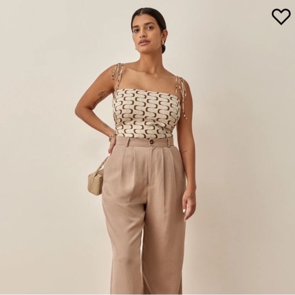 Reformation Lucrezia Silk Top